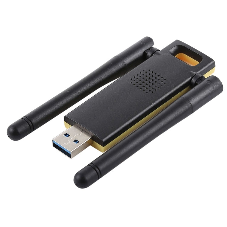 AC1200Mbps 2.4GHz & 5GHz Dual Band USB 3.0 WiFi Adapter External Network Card with 2 External Antenna, AC1200Mbps USB 3.0 AC1200Mbps 2.4GHz & 5GHz Dual Band USB 3.0 WiFi Adapter External Network Card with 2 External Antenna, AC1200Mbps USB 3.0